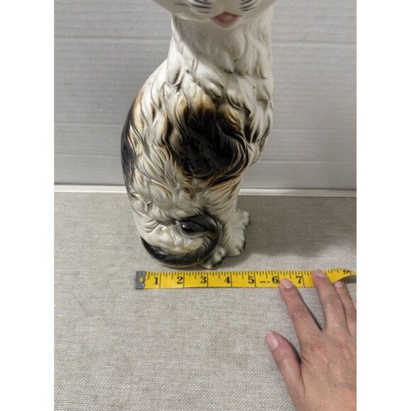Vintage MCM Persian Cat Figurine Big Eyes Anthropomorphic Made In Japan 15” GUC - Picture 9 of 9